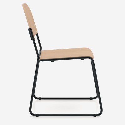 Vesta Wood High-Density Stacking Chair