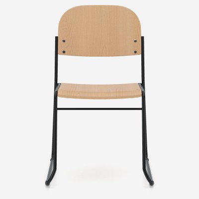 Vesta Wood High-Density Stacking Chair